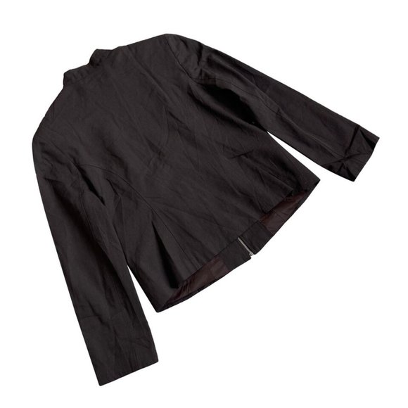 Arte Maxima (Greece) Vintage Viscose Virgin Wool Blend Nehru Jacket : L - Picture 2 of 3